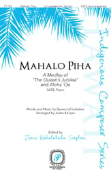 Mahalo Piha SATB choral sheet music cover